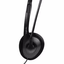 LogiLink HS0052 cuffia e auricolare Cablato A Padiglione Ufficio Nero - Vista aggiuntiva 7