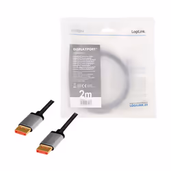 LogiLink CDA0105 cavo DisplayPort 2 m Nero, Grigio - Vista aggiuntiva 4