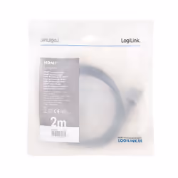 LogiLink CHA0105 cavo HDMI 2 m HDMI tipo A (Standard) Nero, Grigio