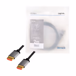 LogiLink CHA0105 cavo HDMI 2 m HDMI tipo A (Standard) Nero, Grigio - Vista aggiuntiva 4