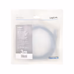 LogiLink CHA0106 cavo HDMI 3 m HDMI tipo A (Standard) Nero, Grigio