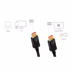 LogiLink CDV0100 cavo DisplayPort 10 m Nero - Vista aggiuntiva 5