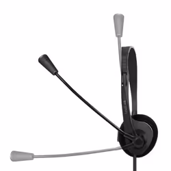 LogiLink HS0054 cuffia e auricolare Cablato A Padiglione Ufficio Nero - Vista aggiuntiva 5