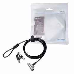 LogiLink NBS013 cavo di sicurezza Nero, Argento 1,8 m - Vista aggiuntiva 8
