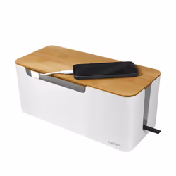 LogiLink KAB0075 - Logitech Kabelbox mit Bambus-Deckel - Vista aggiuntiva 4