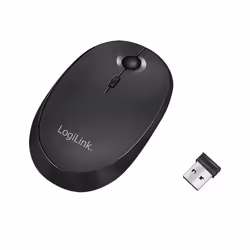 LogiLink ID0204, Ambidestro, RF senza fili + Bluetooth, 1600 DPI, Nero