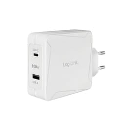 LogiLink PA0281 Caricabatterie per dispositivi mobili Telefono cellulare, Tablet Bianco AC Ricarica rapida Interno