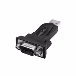 LogiLink AU0002F, USB tipo A, RS-232, USB 2.0, Maschio, Nero, 36 mm, 67 mm