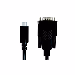 LogiLink AU0051A cavo e adattatore video 1,2 m USB C VGA (D-Sub) Nero - Vista aggiuntiva 2