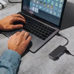 LogiLink UA0396 hub & concentrateur USB 3.2 Gen 1 (3.1 Gen 1) Type-A 5000 Mbit/s Noir - Vista aggiuntiva 4