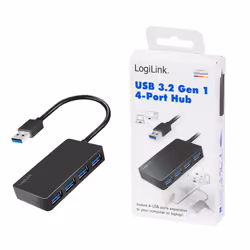 LogiLink UA0396 hub & concentrateur USB 3.2 Gen 1 (3.1 Gen 1) Type-A 5000 Mbit/s Noir - Vista aggiuntiva 6