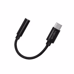 LogiLink UA0398 cavo audio 0,13 m 3.5mm TRRS USB tipo-C Nero