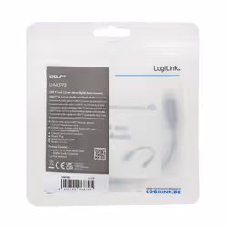 LogiLink UA0398 cavo audio 0,13 m 3.5mm TRRS USB tipo-C Nero - Vista aggiuntiva 6