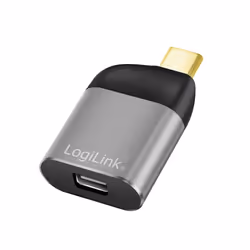 LogiLink CUA0205, USB Type-C, Mini DisplayPort, Nero, Grigio