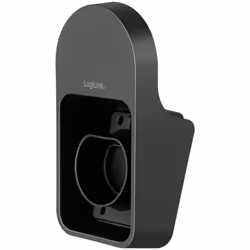 LogiLink Supporto da parete universale per cavo di ricarica auto standard europeo, carico massimo = 10 kg, colore: Nero