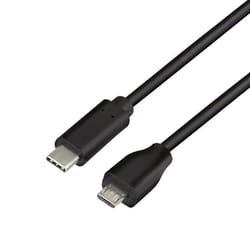 LogiLink CU0197 cavo USB USB 2.0 1 m USB C Micro-USB B Nero