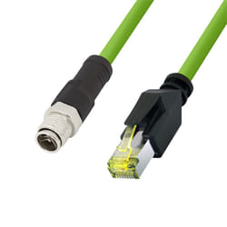 LogiLink CQM035S cavo di rete Verde 1 m Cat6a S/FTP (S-STP)