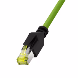 LogiLink CQM035S cavo di rete Verde 1 m Cat6a S/FTP (S-STP)