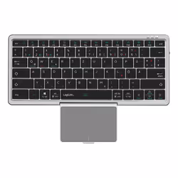LogiLink ID0214 tastiera Casa/ufficio Bluetooth QWERTZ Tedesco Grigio - Vista aggiuntiva 2