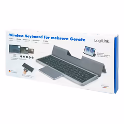 LogiLink ID0214 tastiera Casa/ufficio Bluetooth QWERTZ Tedesco Grigio - Vista aggiuntiva 5