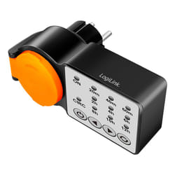 LogiLink ET0015 timer elettrico Nero, Arancione Timer giornaliero/settimanale