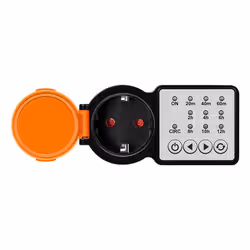 LogiLink ET0015 timer elettrico Nero, Arancione Timer giornaliero/settimanale - Vista aggiuntiva 3