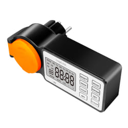 LogiLink ET0016 timer elettrico Nero, Arancione Timer giornaliero/settimanale