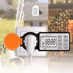 LogiLink ET0016 timer elettrico Nero, Arancione Timer giornaliero/settimanale - Vista aggiuntiva 4