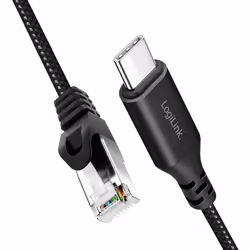 LogiLink CU0412 cavo di rete Nero 2 m Cat6 S/FTP (S-STP) - Vista aggiuntiva 3