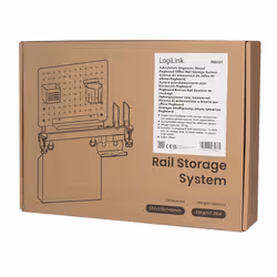 LogiLink PB0101 organizzatore per conservazione da appendere Acciaio, Plastica Bianco - Vista aggiuntiva 4