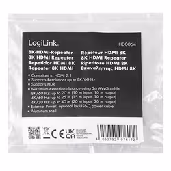 LogiLink HD0064 ponte e ripetitore Blu - Vista aggiuntiva 6