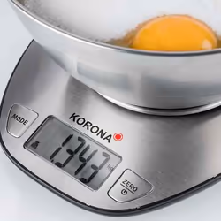 Korona 75880 bilancia da cucina Acciaio inox Superficie piana Rotondo Bilancia da cucina elettronica