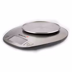 Korona 75880 bilancia da cucina Acciaio inox Superficie piana Rotondo Bilancia da cucina elettronica