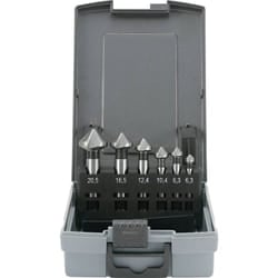 Toolcraft - 1614138 Kit svasatori conici 6 parti 6.3 mm, 8.3 mm, 10.4 mm, 12.4 mm, 16.5 mm, 20.5 mm hss Alberino cilindri
