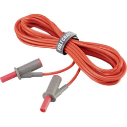 Voltcraft - MSB-501 Puntali di sicurezza Spina a banana 4 mm Spina a banana 4 mm 5.00 m Rosso 1 pz.