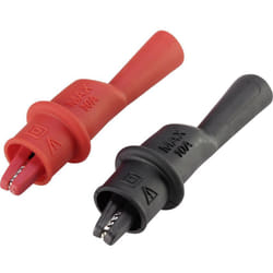 Voltcraft - MSK-111 Morsetto a coccodrillo Spina 2mm cat iii 1000 v, cat iv 600 v Nero, Rosso
