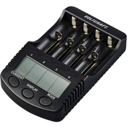 Voltcraft - CC-2 Caricabatterie universale NiMH, NiCd, LiIon Stilo (aa), Ministilo (aaa), 1/2 Torcia (c), Sub-C, 26650, 2