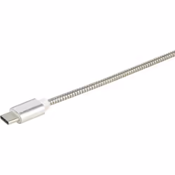 Renkforce RF-4888671 cavo USB USB 2.0 1 m USB A USB C Acciaio inox - Vista aggiuntiva 4