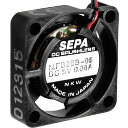 Sepa - MFB25B05 Ventola assiale 5 v/dc 23 l/min (l x l x a) 25 x 25 x 6.5 mm