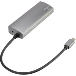 Renkforce RF-3374952 replicatore di porte e docking station per laptop USB 2.0 Type-C Nero, Grigio
