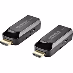 SpeaKa Professional SP-6773280, 1920 x 1080 Pixel, Trasmettitore e ricevitore AV, 50 m, Cablato, Nero, HDCP