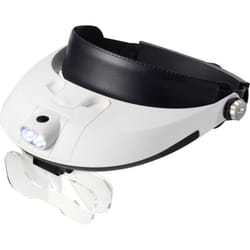 Toolcraft - TO-5137806 Lente d'ingrandimento da testa con illuminazione led Ingrandimenti: 1.0 x, 1.5 x, 2.0 x, 2.5 x, 3.