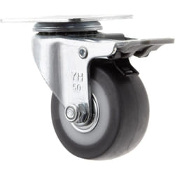 Toolcraft TO-5137869 ruota per mobili Nero, Metallico 50 kg Elastomero Termoplastico (TPE) 5 cm 1 pz