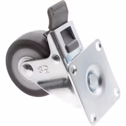 Toolcraft TO-5137869 ruota per mobili Nero, Metallico 50 kg Elastomero Termoplastico (TPE) 5 cm 1 pz