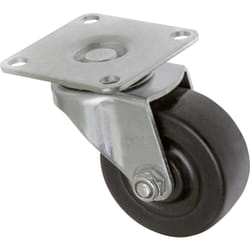Toolcraft TO-5137884 ruota per mobili Nero, Metallico 50 kg Gomma 5 cm 1 pz