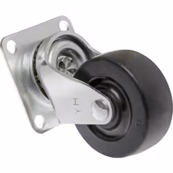 Toolcraft TO-5137884 ruota per mobili Nero, Metallico 50 kg Gomma 5 cm 1 pz - Vista aggiuntiva 2