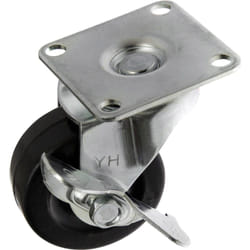 Toolcraft TO-5137887 ruota per mobili Nero, Metallico 50 kg Gomma 5 cm 1 pz