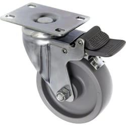 Toolcraft TO-5137938 ruota per mobili Nero, Metallico 125 kg Polipropilene (PP) 10 cm 1 pz