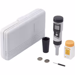 Dettagli tecnici Calibrato di fabbrica senza certificato Campo di misura Conduttività (max.) 1999 µS Campo di misura Condutti ...