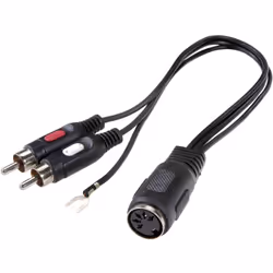 Dettagli tecnici Cavo adatto per Audio Colore Nero Forma del cavo rotondo Lunghezza cavo 20.00 cm Modello cavo Adattatore a Y ...